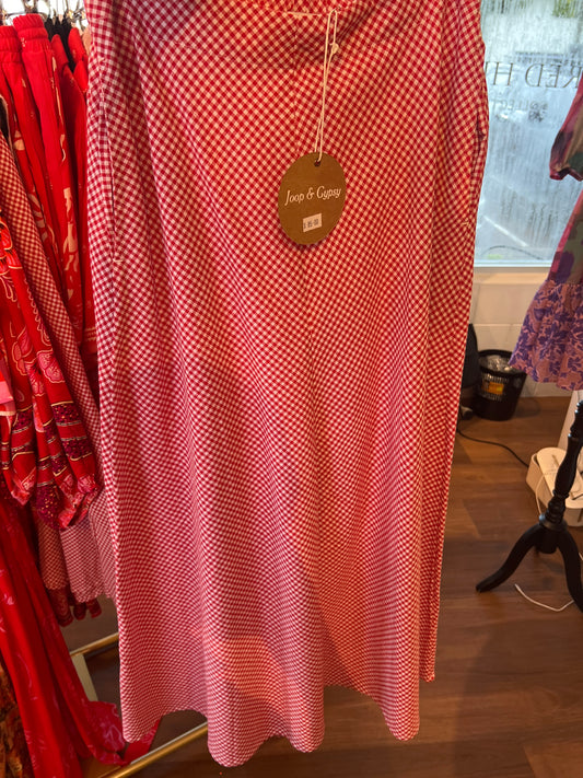 Joop & Gypsy Red Check Gingham Skirt