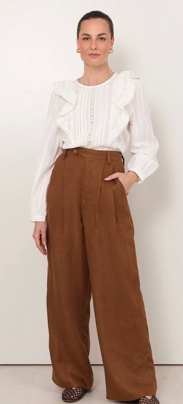Adorne- Karmine Linen Pants