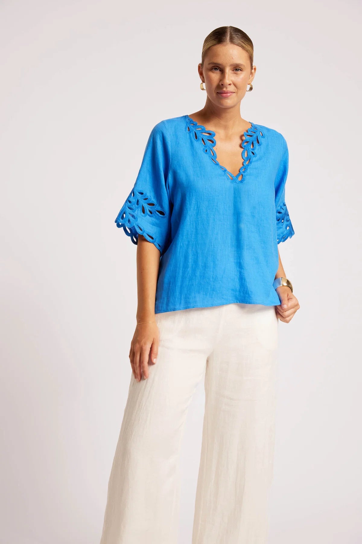 Eb + Eve Maris Top in Marine Blue