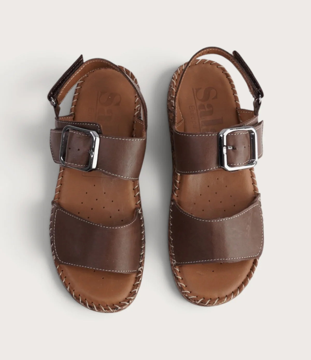 Sala Manitu Praline Leather Sandals