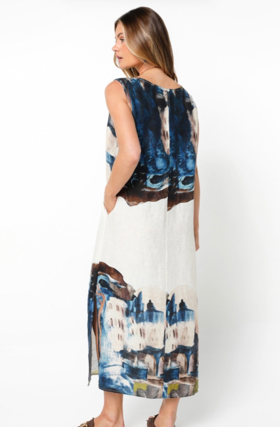 Elizabeth Scott Rapallo Maxi Dress  - Blues