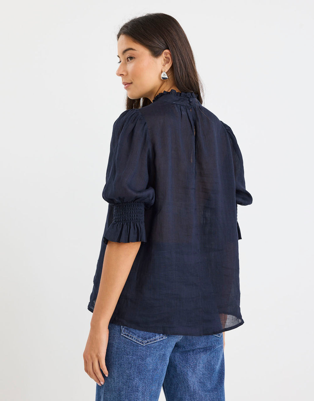 By Rosa Verse Navy Top