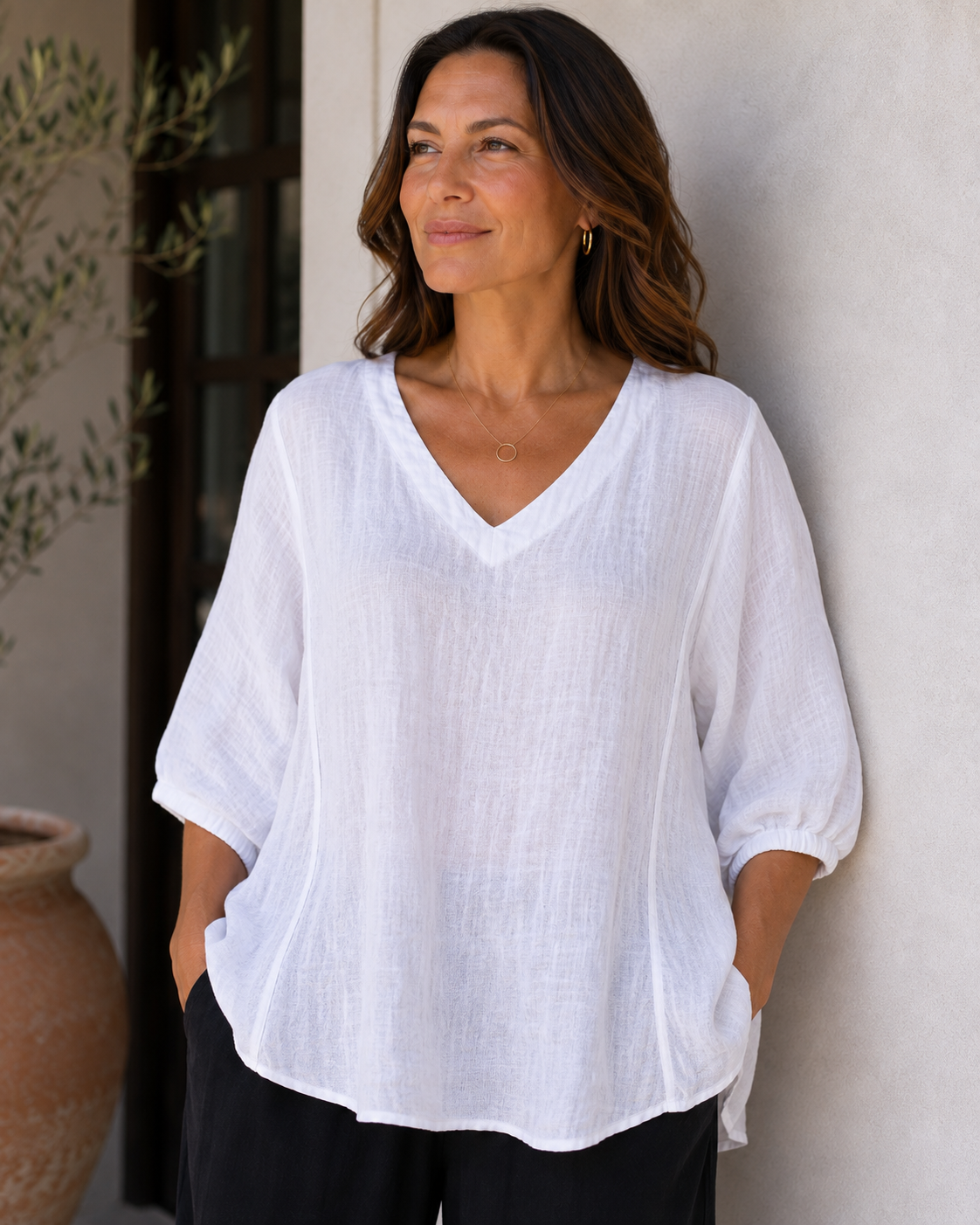 La Strada Gucci Blouse White LST26-130S