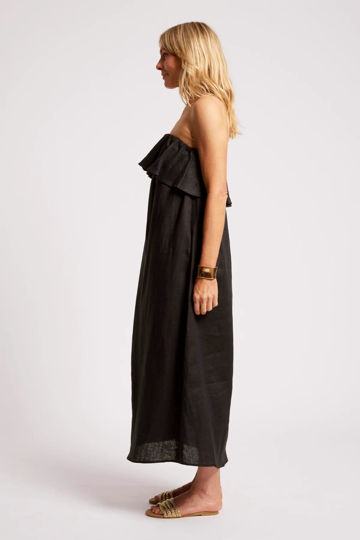 Eb + Eve Maris Strapless Dress in Black