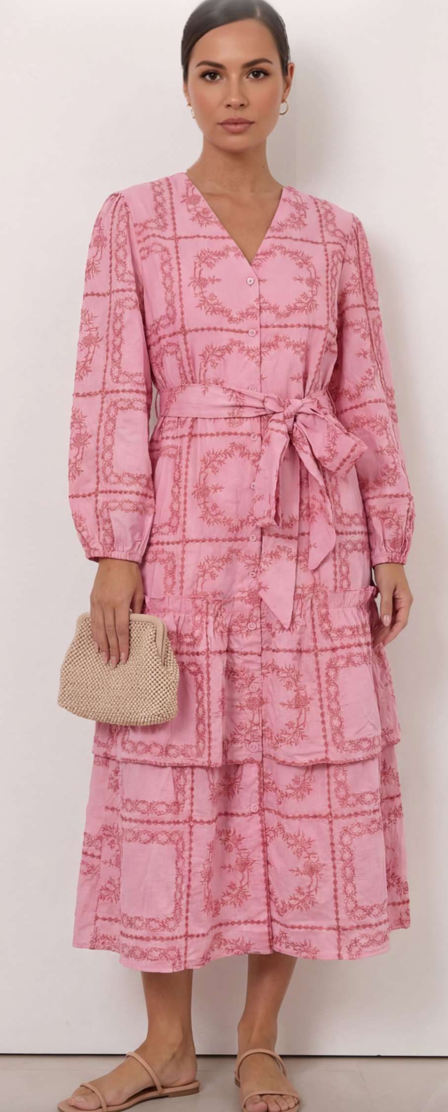 Liberty Rose- Embroidered Dress