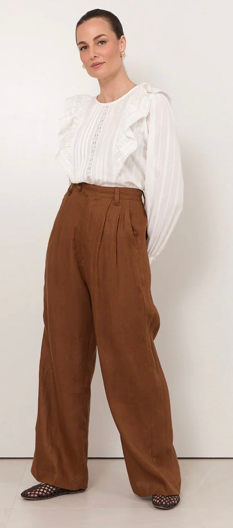 Adorne- Karmine Linen Pants