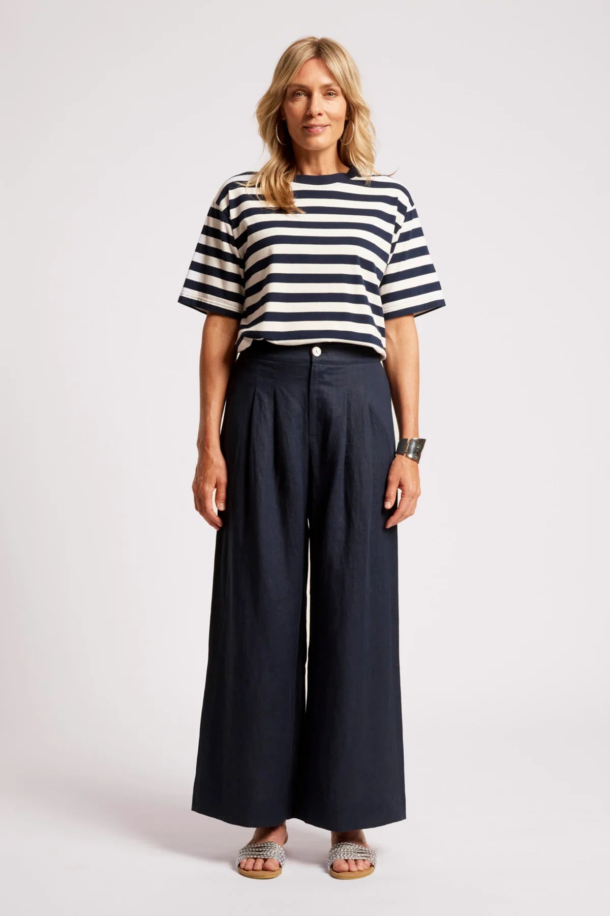 Eb + Eve Cove Palazzo Pants in Indigo