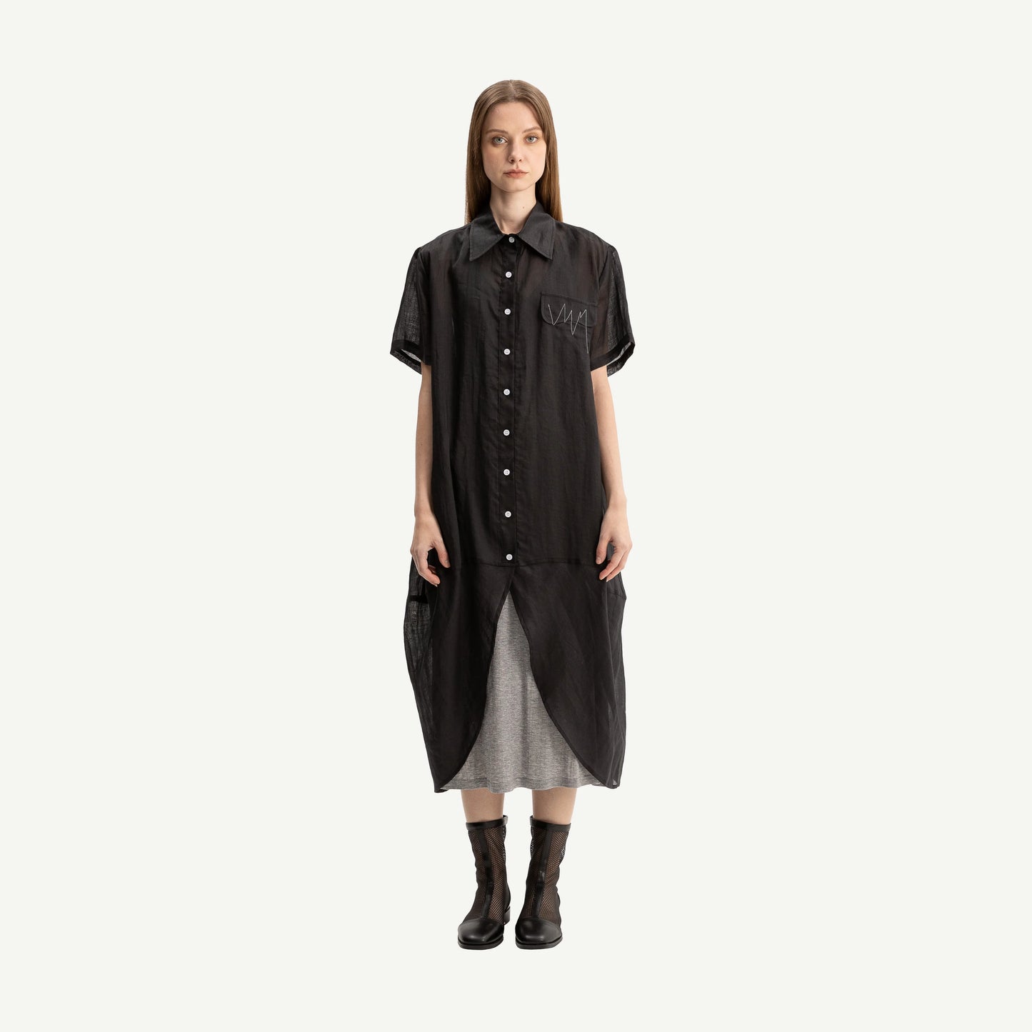 Bone & Aarrow Marlie Black Shirt Dress
