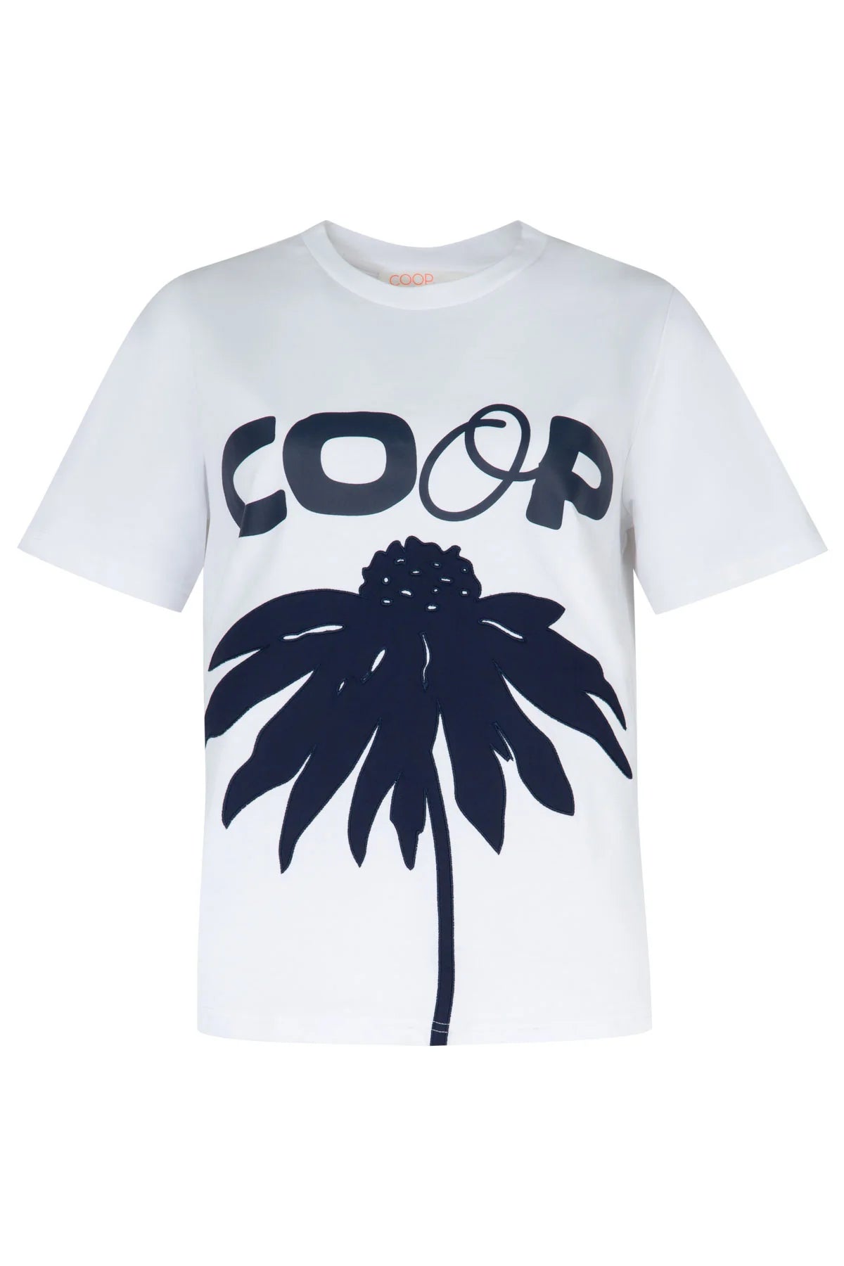 COOP by Trelise Cooper Bloom Service Tee in White & Navy