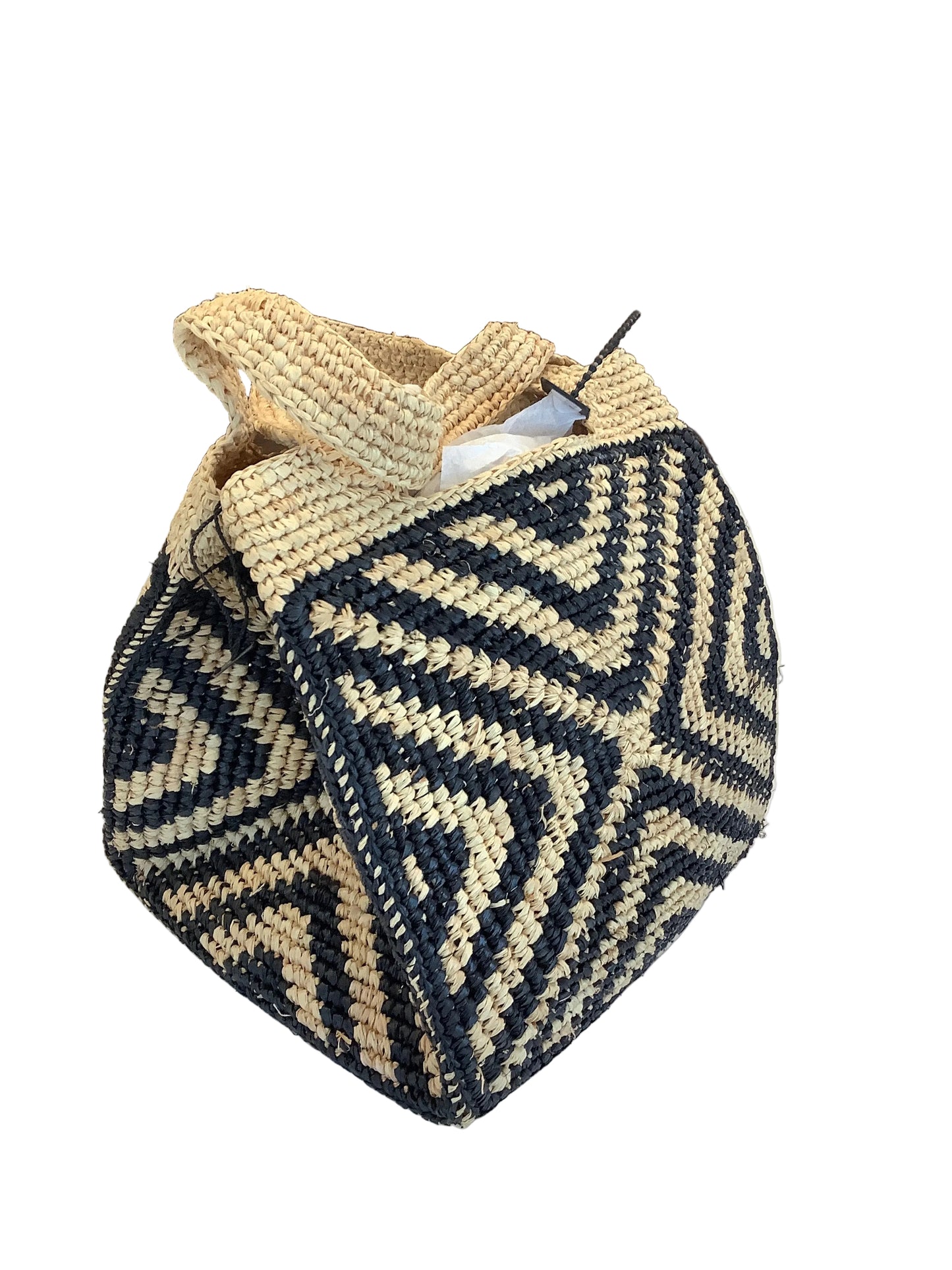 L’ORA D’ORO Aztec Raffia Bag