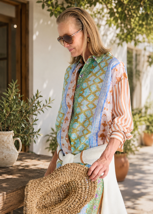 Zaket & Plover Pattern Clash Shirt