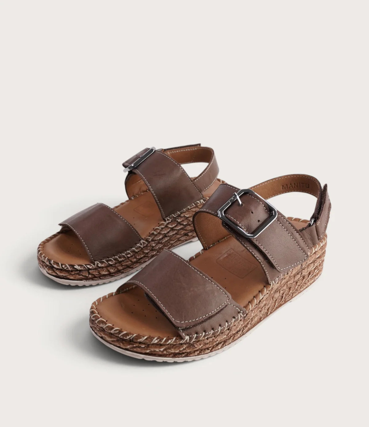 Sala Manitu Praline Leather Sandals