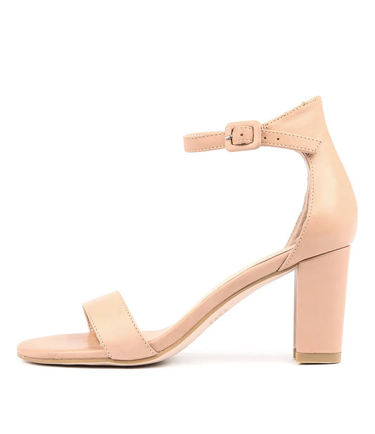 Mollini Gessie Nude Leather Heels