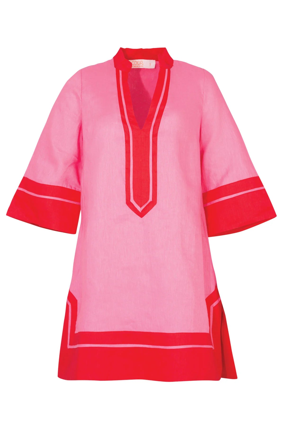 COOP by Trelise Cooper Edge of Glory Pink & Red Tunic Dress