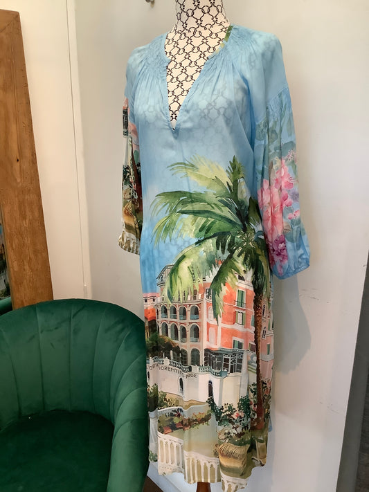 Sun-kissed Cuba  Dress Blue