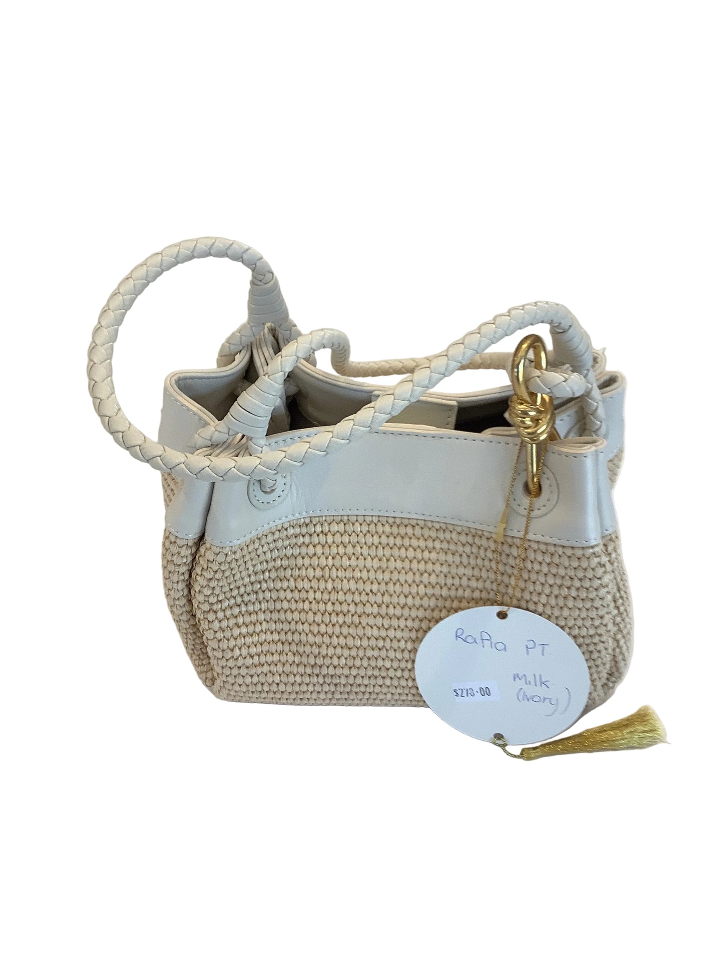 L'ORA D'ORO Canvas Black Bucket Bag