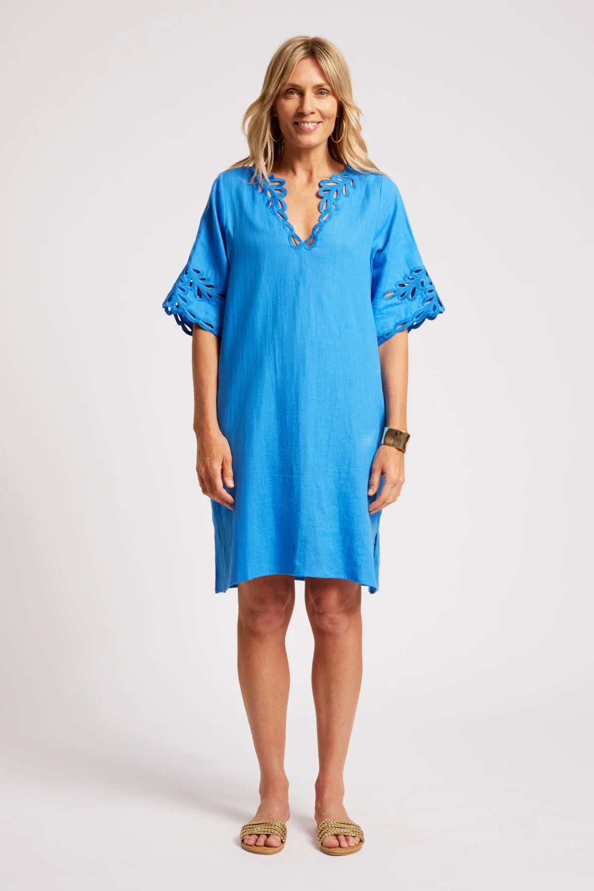 Eb + Eve Maris Dress in Marine Blue