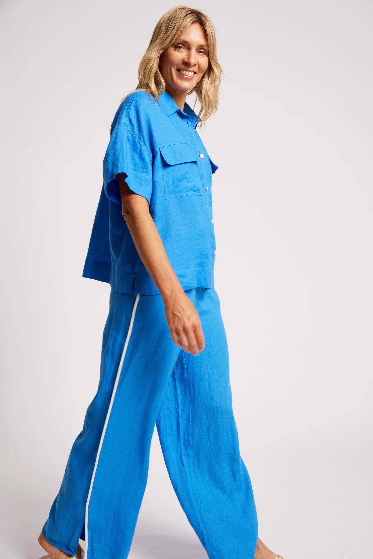 Eb + Eve Maris Shirt in Marine