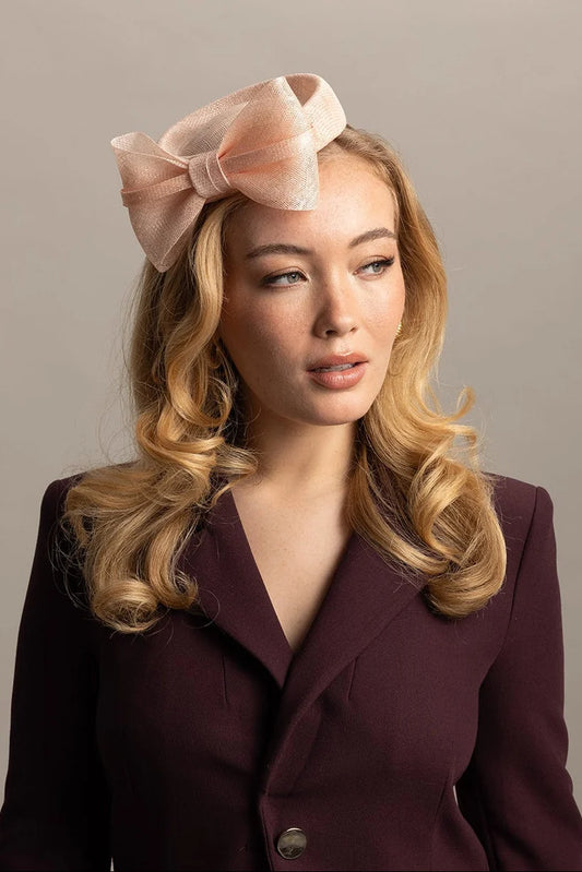 Morgan & Taylor Juliet Pillbox Fascinator (pink)