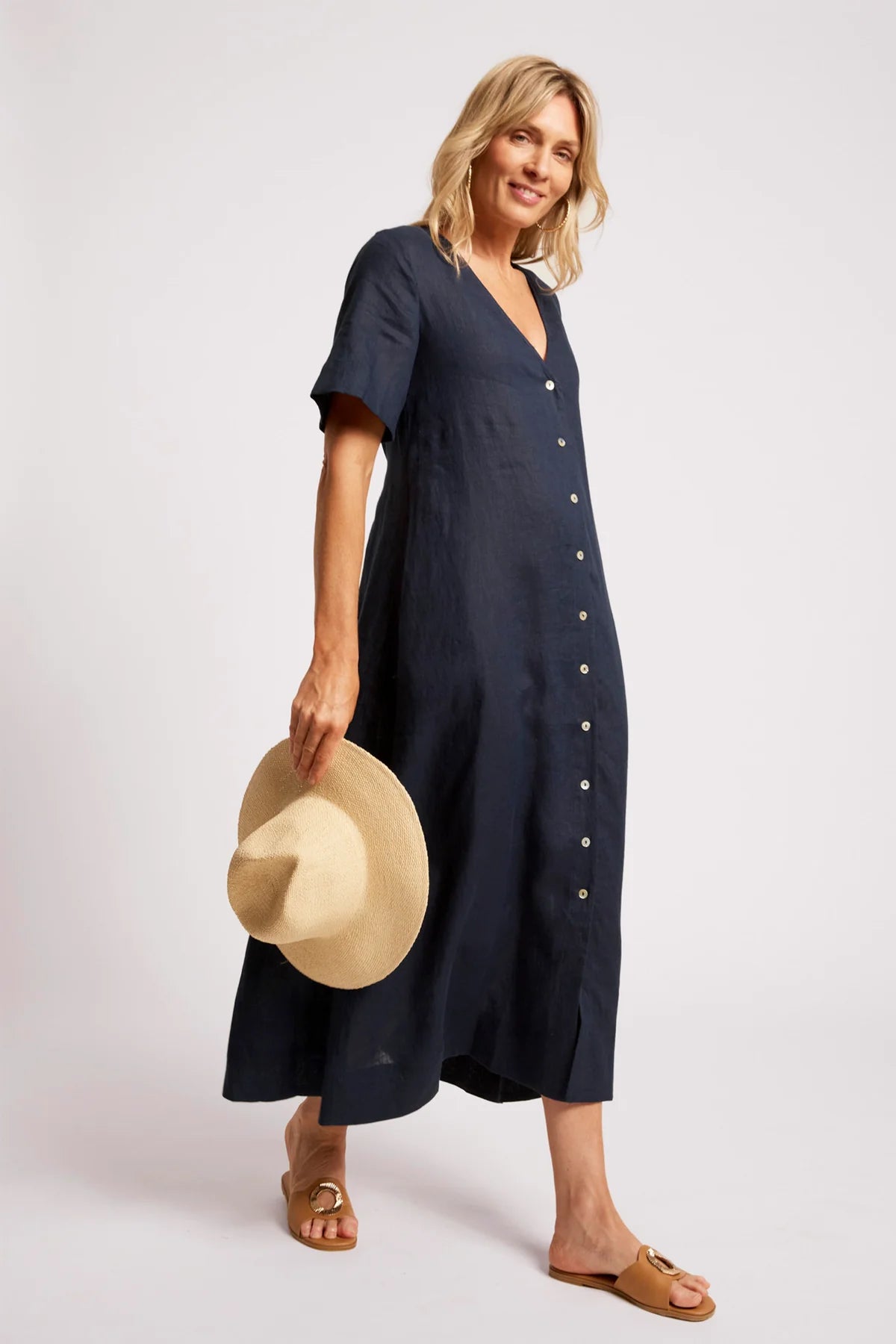 Eb + Eve Cove Maxi Dress in Indigo