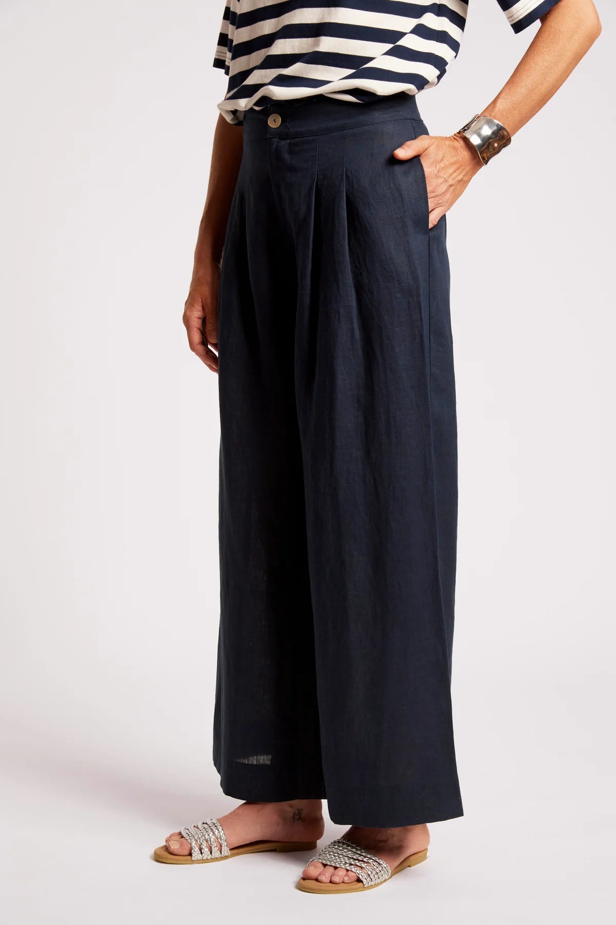 Eb + Eve Cove Palazzo Pants in Indigo