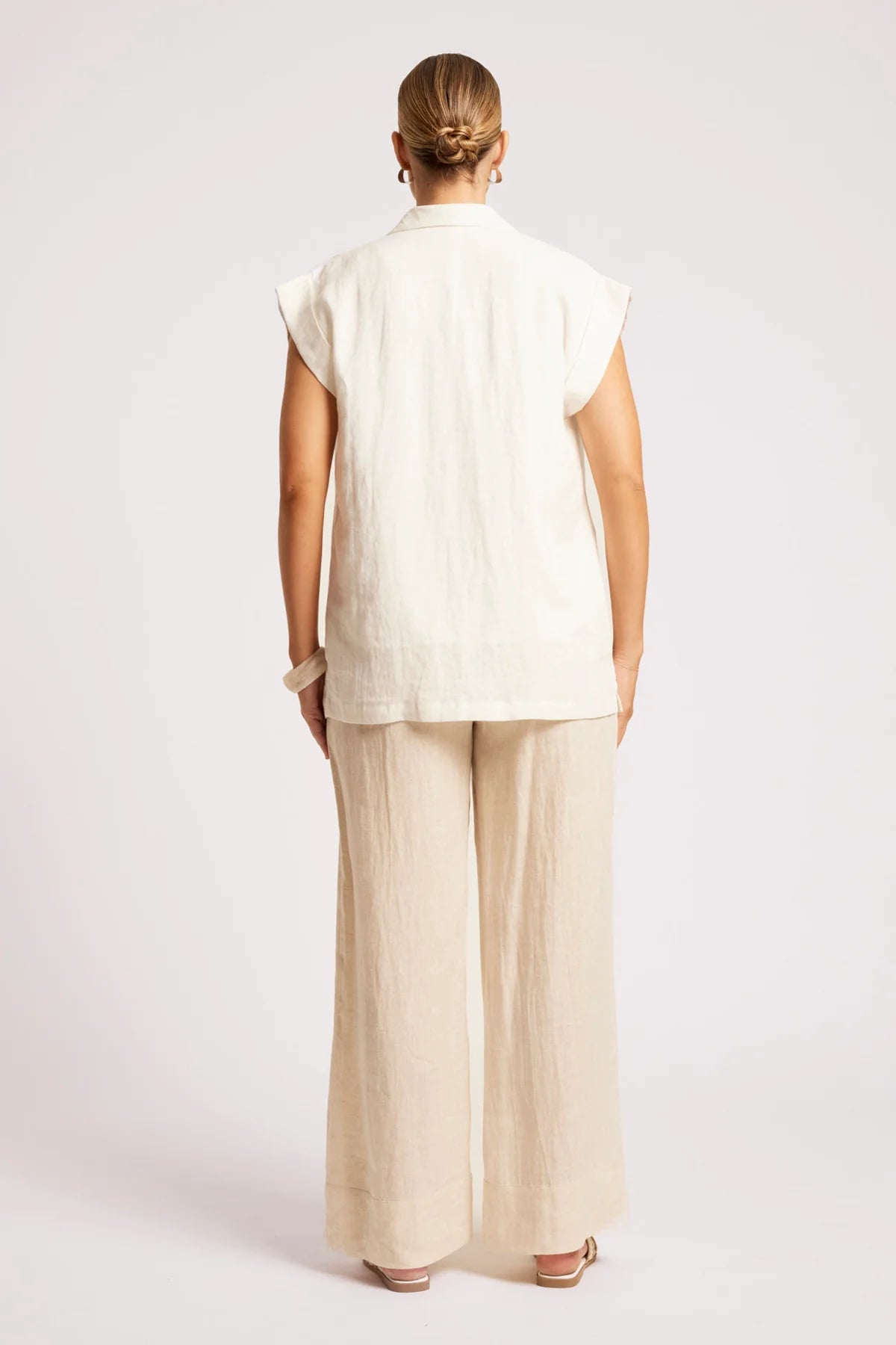 Eb + Eve Maris Blazer Vest in White