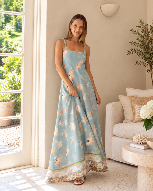 Walnut Sardinia Dress Le Mare