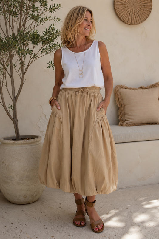 Zaket & Plover Balloon Skirt Peanut Butter