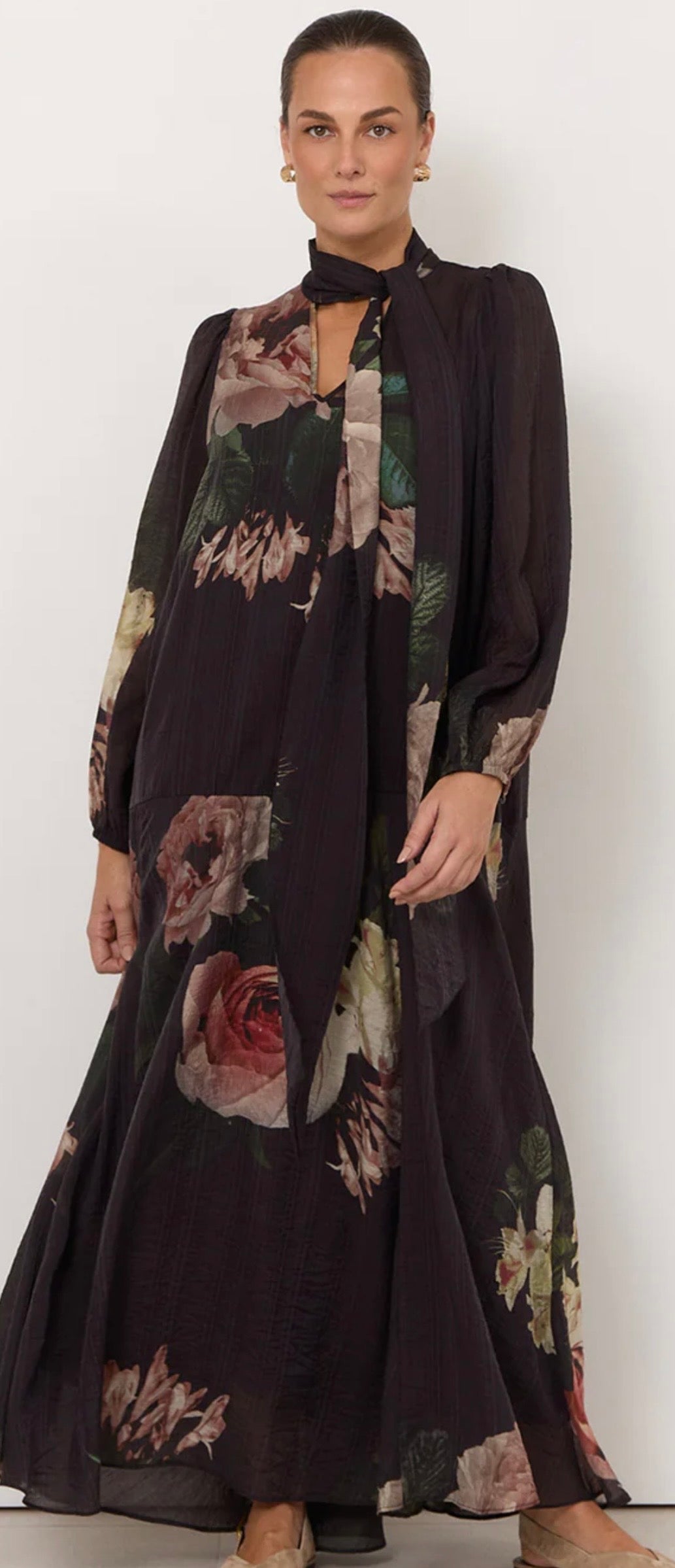 Adorne - the Penelope Chandon Print Long Sleeve Dress