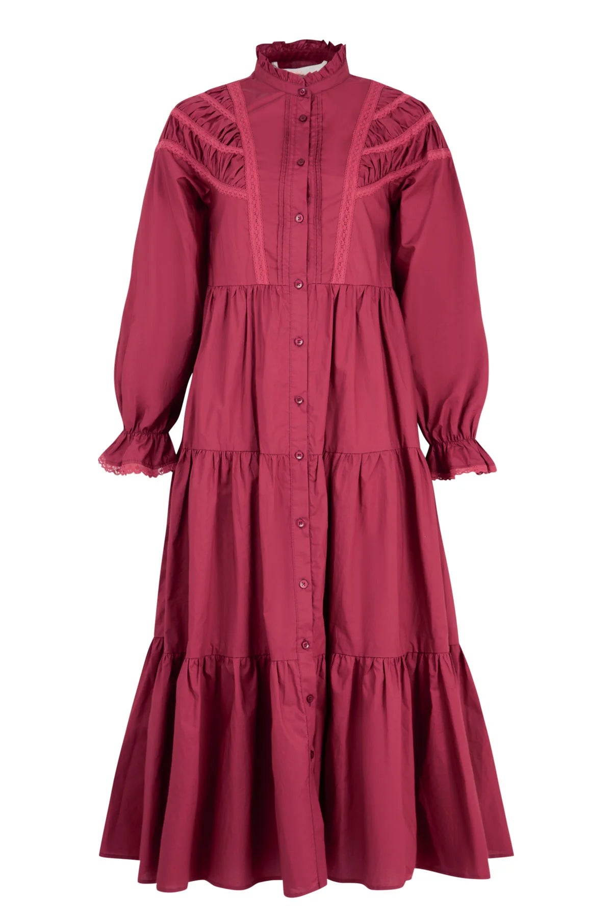 COOP by Trelise Cooper Just a Trace of Lace Dress Maroon