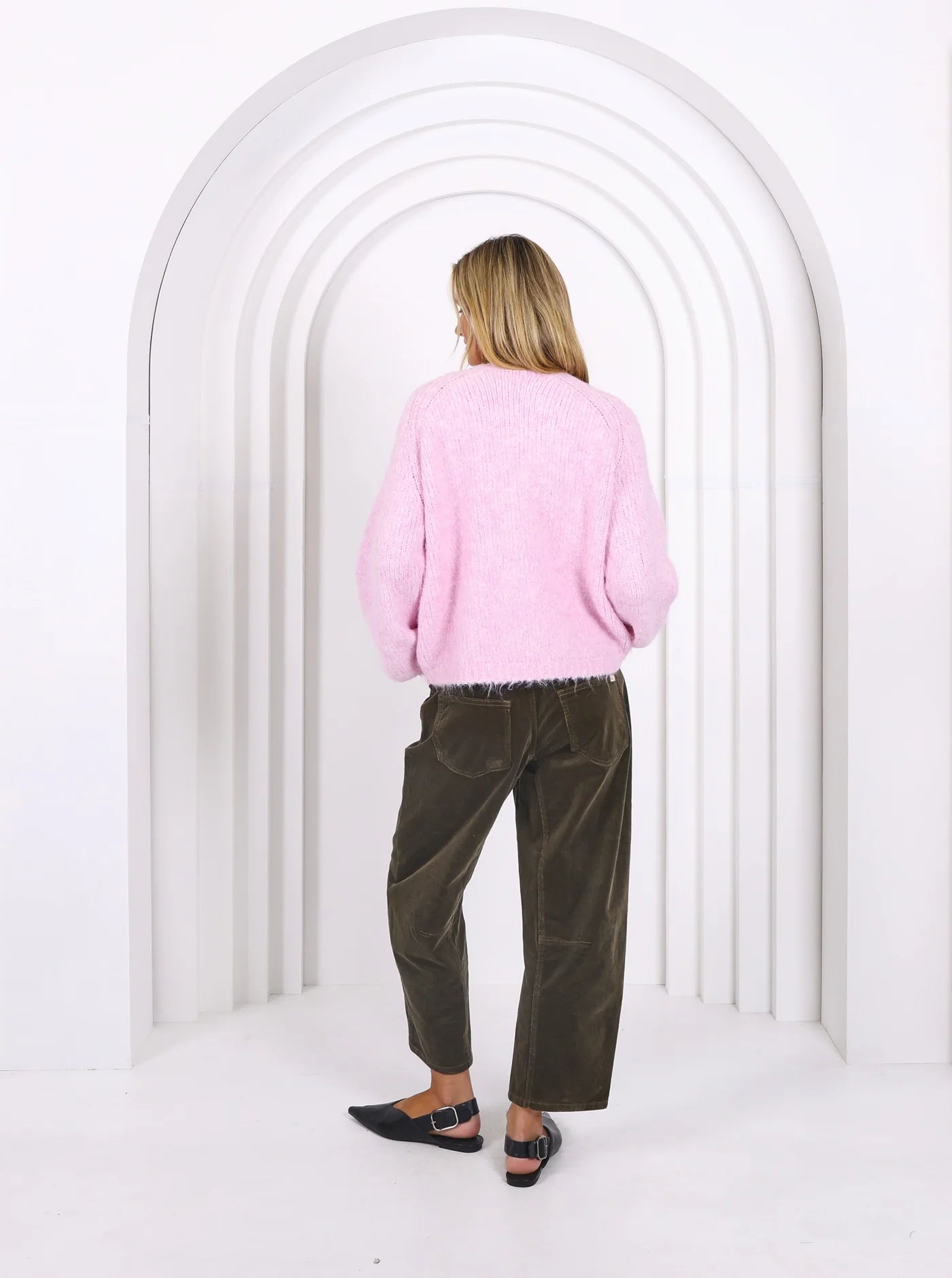 Forrest Green Leo Corduroy Barrel Pants by Monaco Jeans