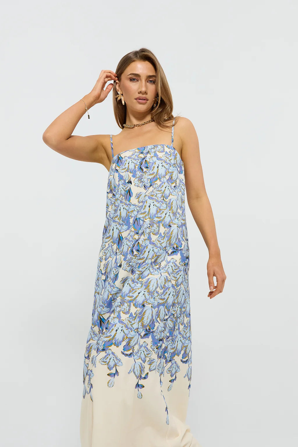 Pasduchas Bowie Maxi Dress in Bluebell Floral
