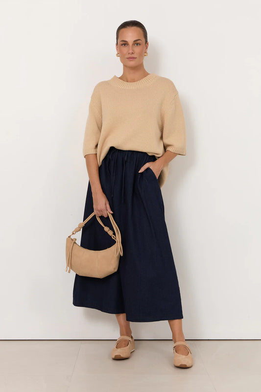 Adorne Brighton Oversized Cream Knit Top