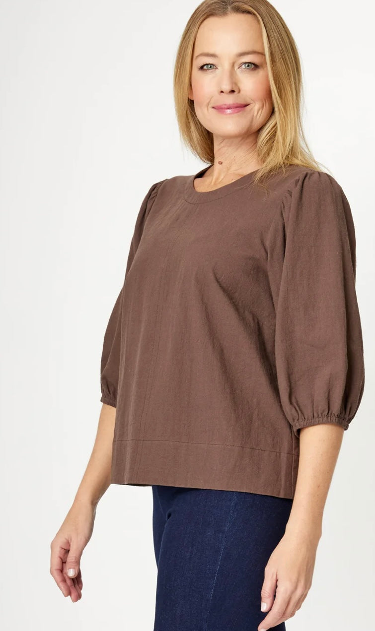 Cordelia Street- Balloon sleeve Top