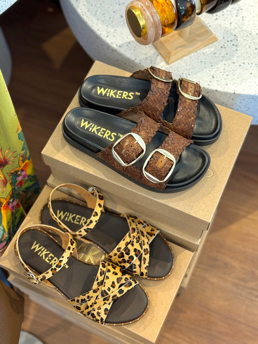Wikers Terrie Leopard Sandals