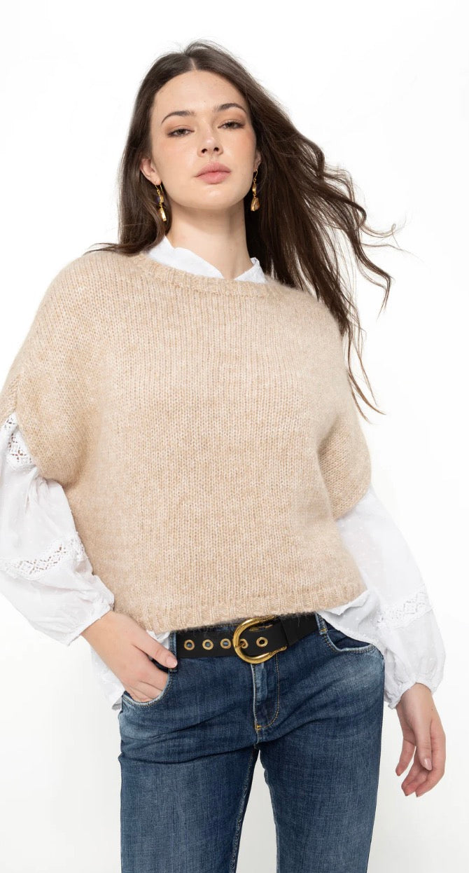 Elizabeth Scott- Celest Alpaca Wool Blend Vest