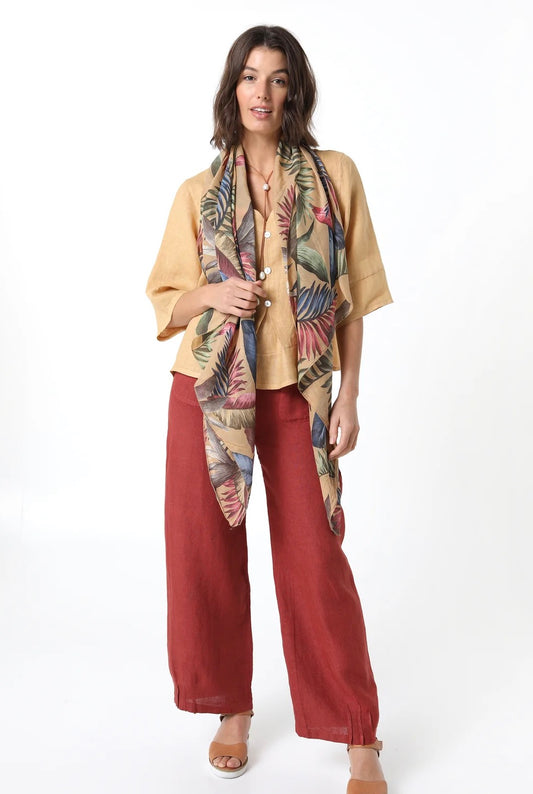 Elizabeth Scott - Linen Pants Rust