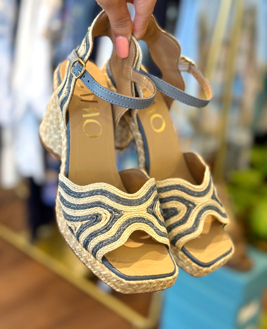 Gaimo Danae Rope & Raffia Heels