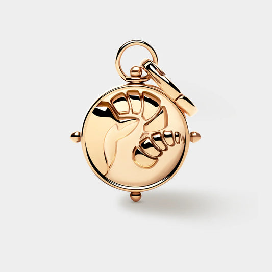Coluri Aries Double Sided Gold Charm