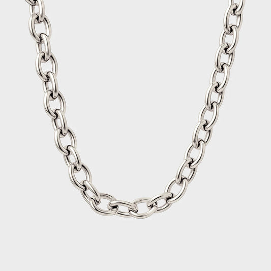 Coluri Charm Necklace Thick Silver Chain