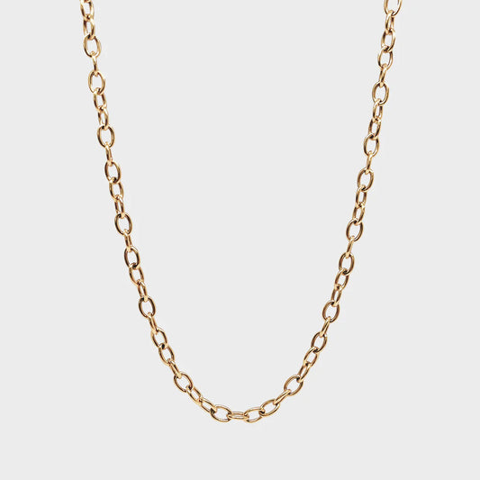Coluri Charm Necklace Thin Gold Chain