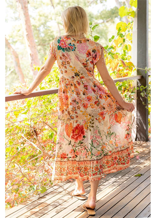 Cienna Rouge Bloom Blue Bell Dress