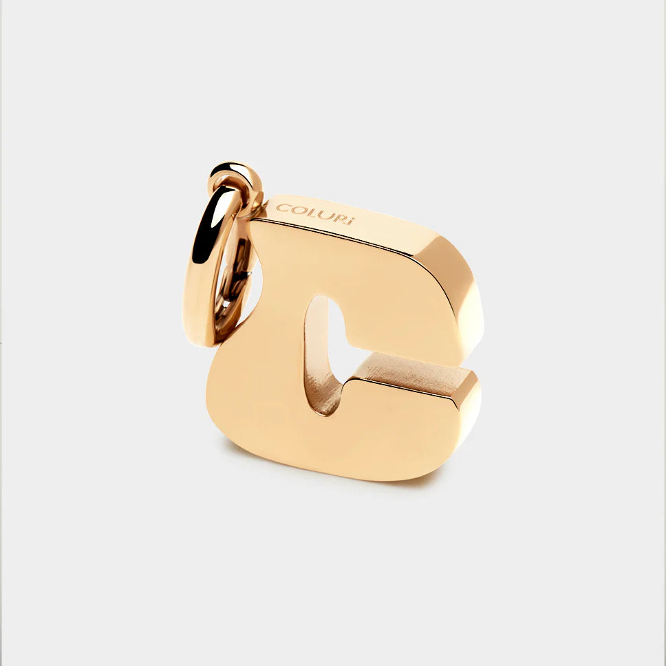 Coluri Letter Charms Gold & Silver