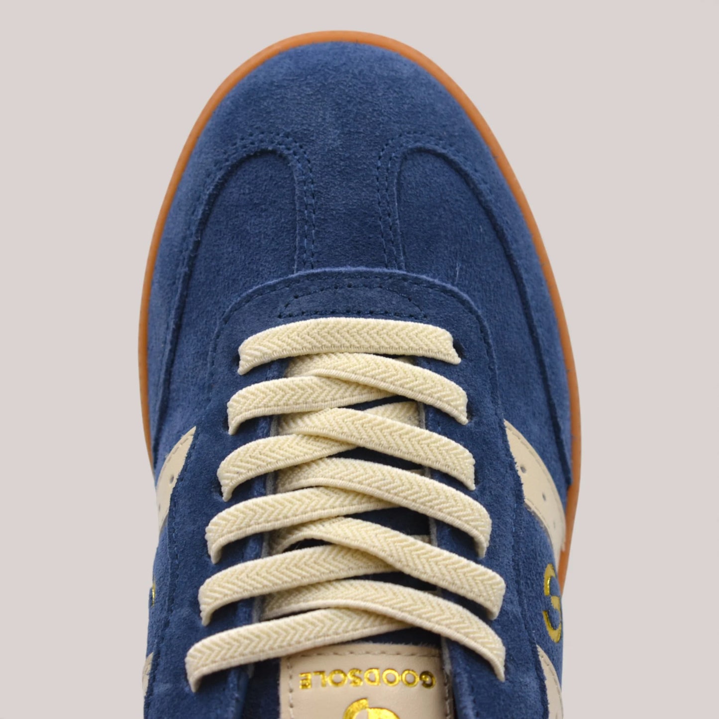 Goodsole Parallel Peacock Blue Suede Sneakers
