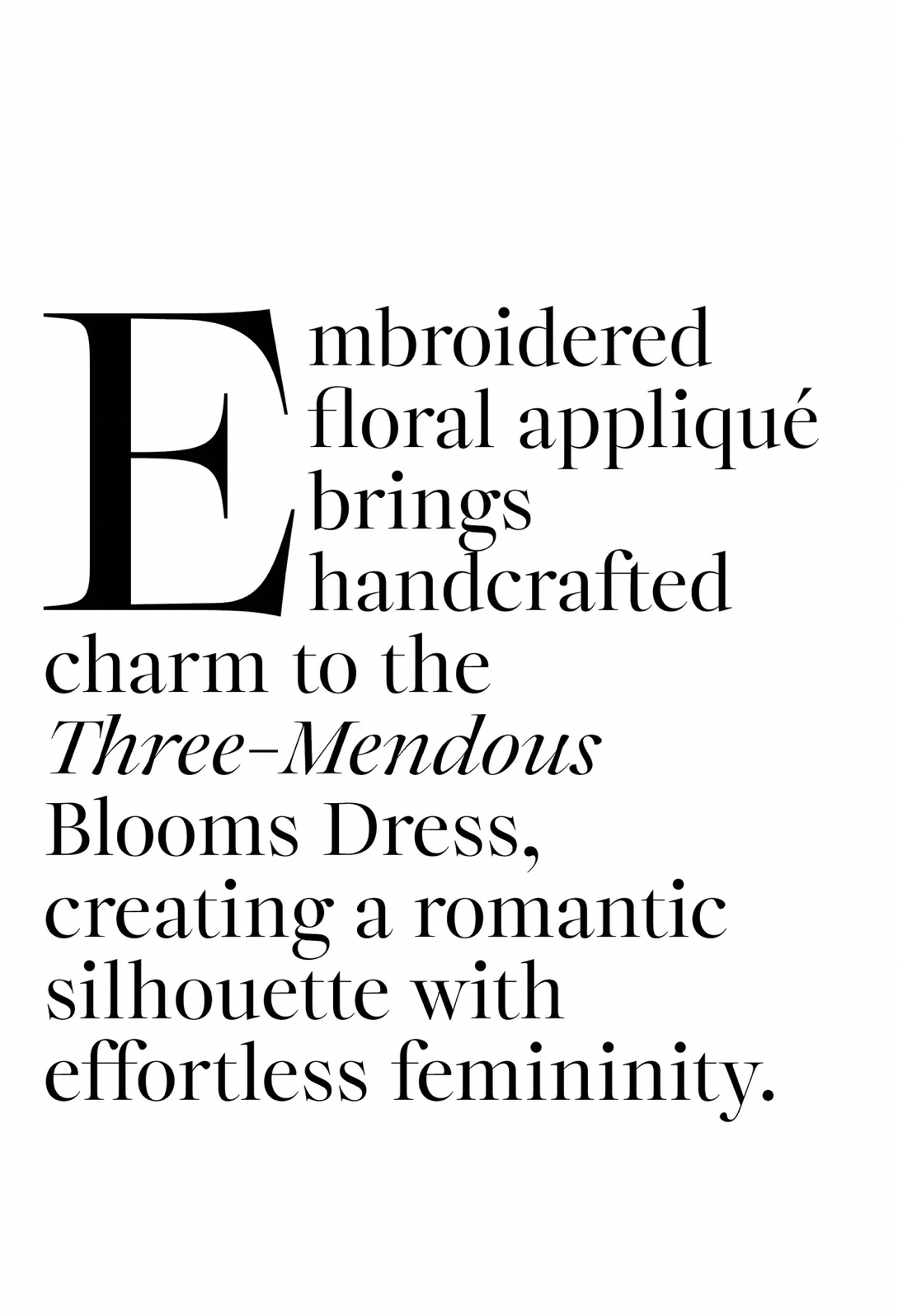 Coop Three-Mendous Blooms Dress