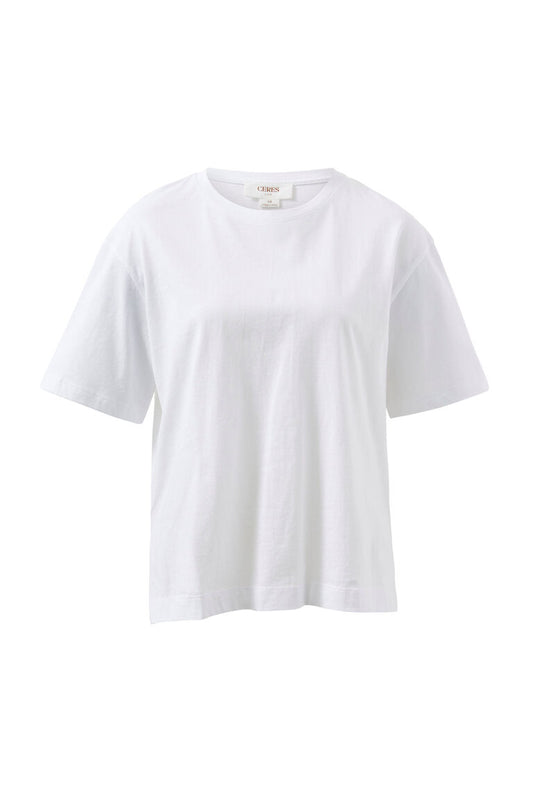 Ceres Life Stevie Slouchy Tee White