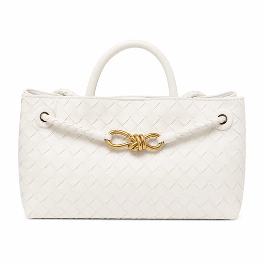 L'ORA D'ORO
LACEY Long Weave Bag, White