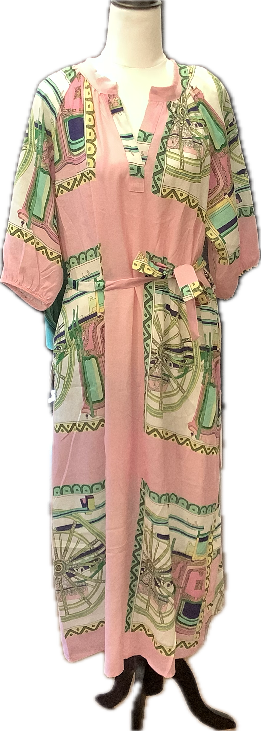 La Strada Linen Belted Dress