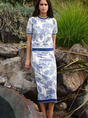 Coop Bleu Print Skirt