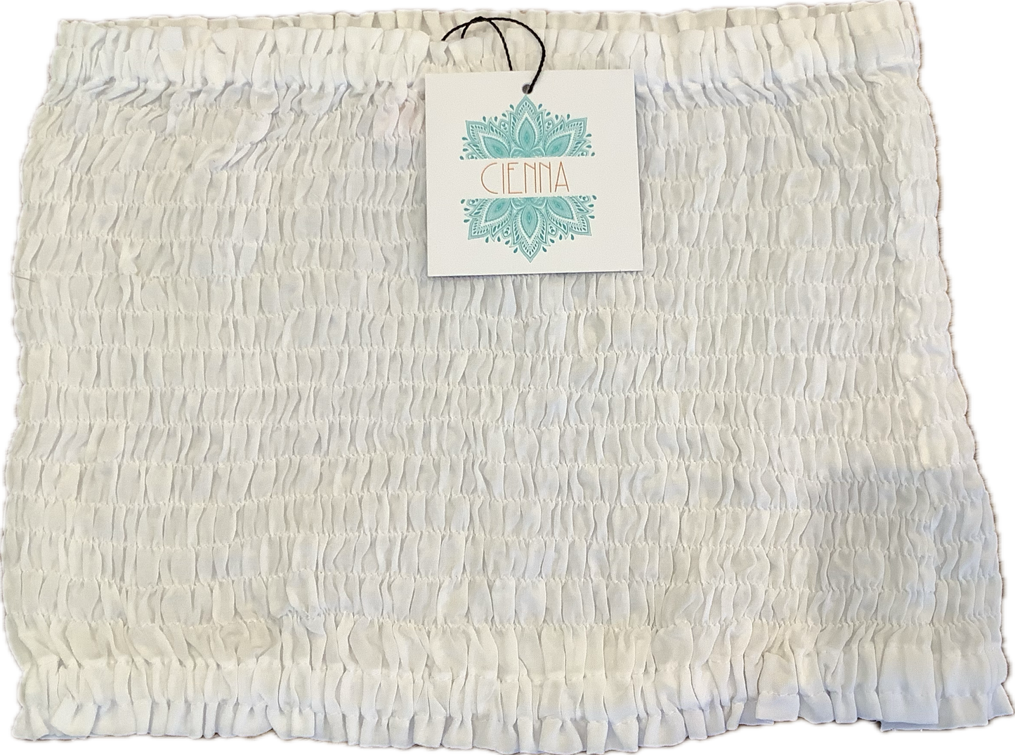 White Bandeau Top